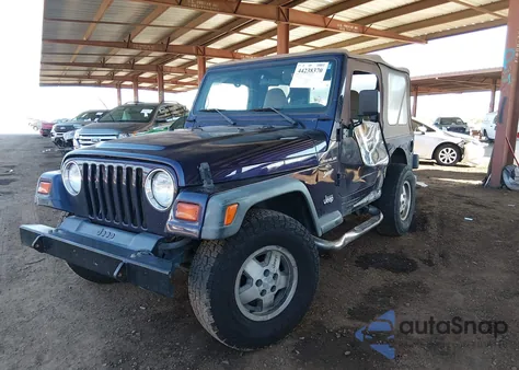 1999 Jeep Wrangler Sport z USA, uszkodzony, nr VIN 1J4FY19S5XP454057
